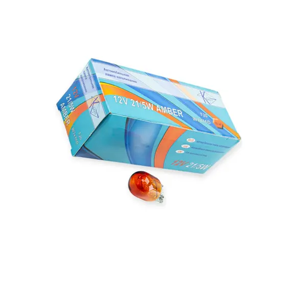 Лампа БЦ 12V21/5W WX3х16q КВАНТ Orange KVANT W3x16q Amder