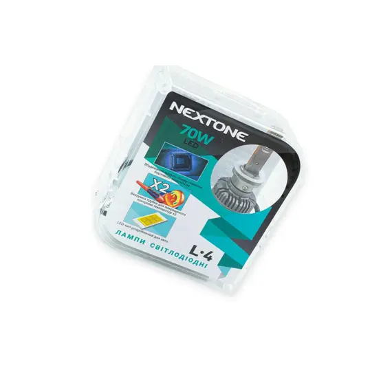 Лампа LED H27 12V 70W Nextone L4 6000K 18000L CAN BUS радіатор з вентилят. NEXTONE Nextone LED L4 H27