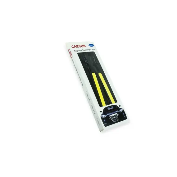 Ходові вогні 12V DRL COB 140х15мм WHITE чорні MEGALIGHT DRL COB 140 WHITE black