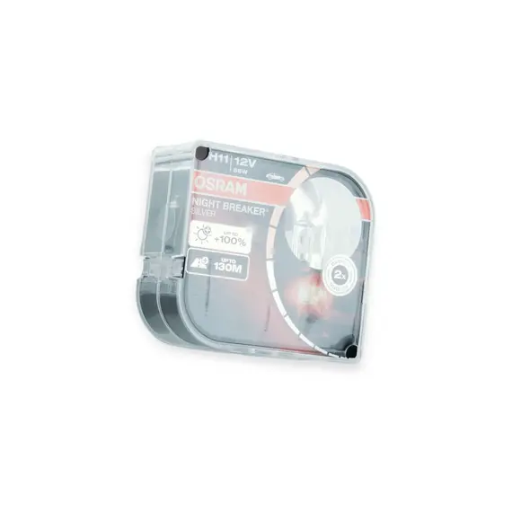 Лампа H11 12V 55W OSRAM Silverstar Night Breaker Silver +100% (пара) AMS-OSRAM 64211NBS-HCB-DUO