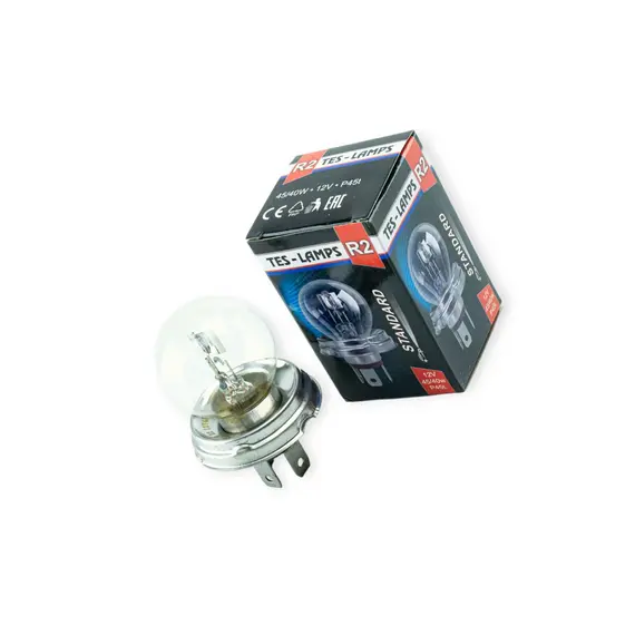 Лампа R2 простая в фару 12V 45-40 W Tes-Lamps TES-LAMPS 12V 45-40 W