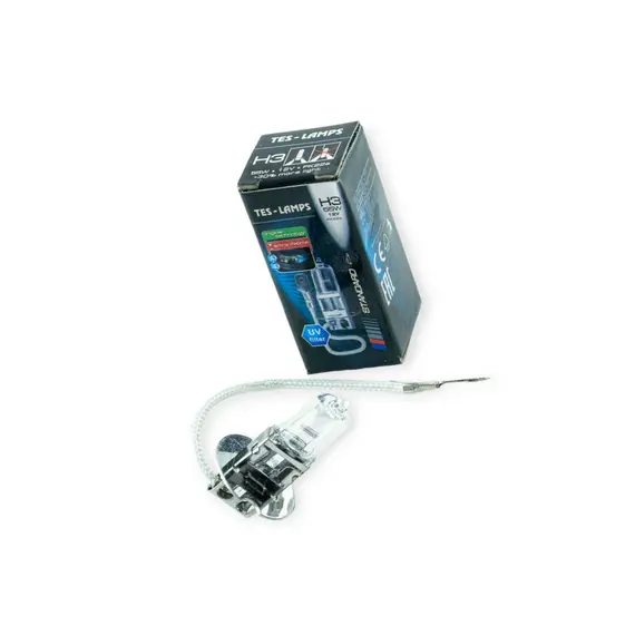 Лампа H3 12V 55 W Tes-Lamps +30% TES-LAMPS 12V 55W PK22s +30%