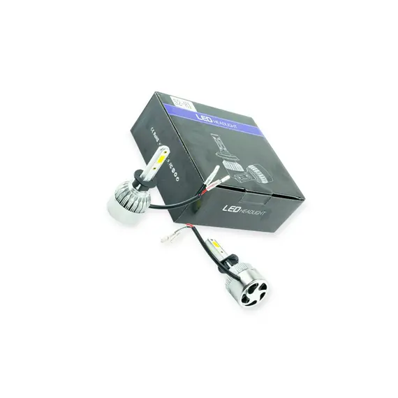 Лампа LED H1 12V-24V 36W S2 6500K 8000L 360° радіатор з вентилят. OPTIMAL-L OPL-S2-H1