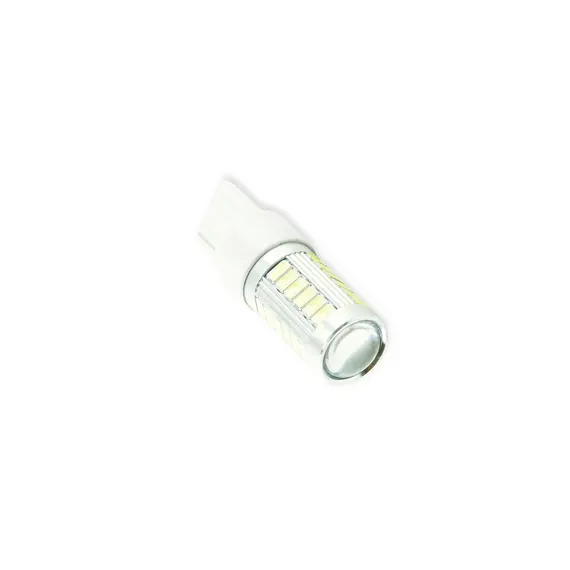 Лампа светодиодная БЦ 12-21 WHITE 33 (30+3) SMD 5630 линза MEGALIGHT WH-T20-1156-12V-33(30+3)SMD-5630