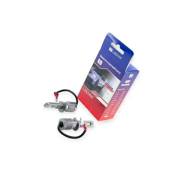 Лампа LED H1 12V-24V 18W G9 5500K 12000L радіатор MEGALIGHT G9 H1 LED