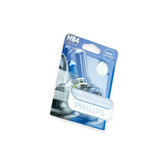 Лампа НВ4 12V 51W PHILIPS White Vision +60% 4300К PHILIPS 9006WVUB1
