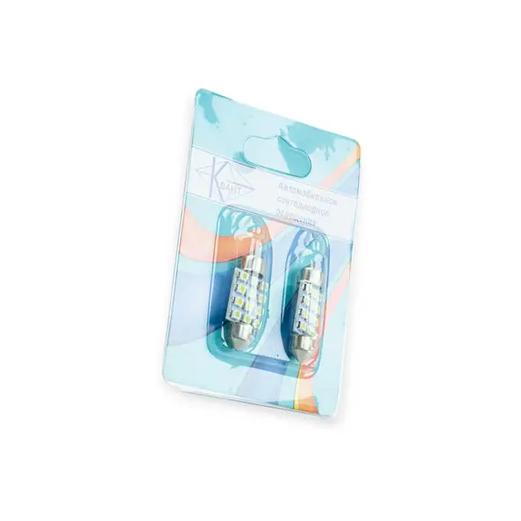 Лампа світлодіодна AC лазер. 12-10 WHITE 12*3528 36мм MEGALIGHT SMD-S8.5-12-3528