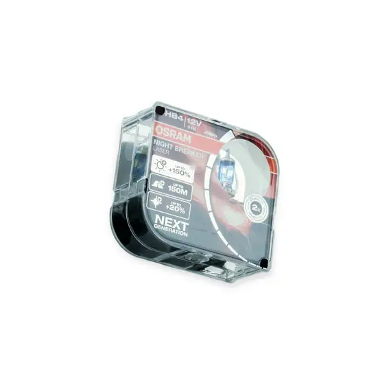 Лампа НВ4 12V 51W OSRAM Night Breaker Lazer +150% (пара) AMS-OSRAM 9006NL-HCB-DUO