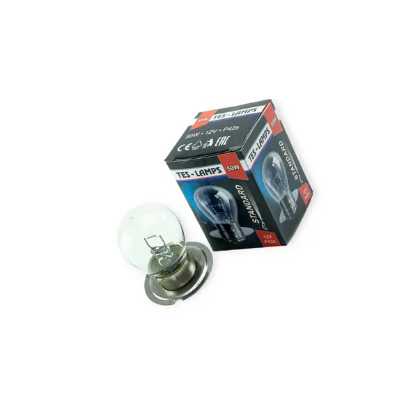 Лампа тракторная простая в фару 1-конт. 12В Tes-Lamps TES-LAMPS P42S 12V 50W