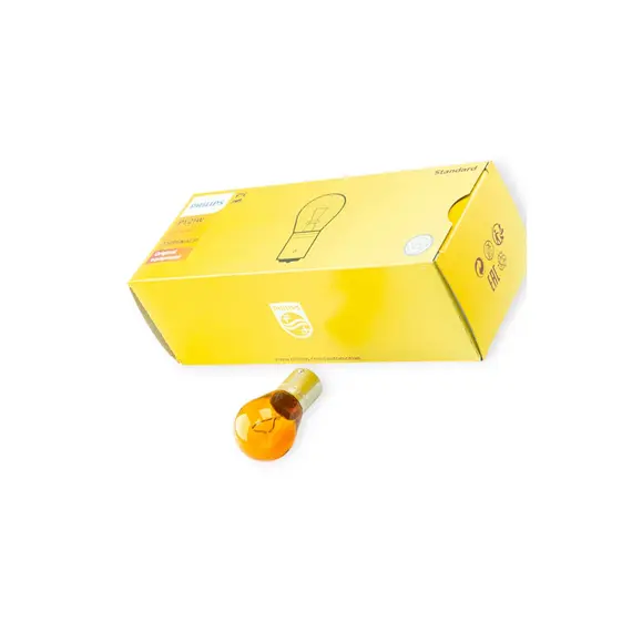 Лампа A 12VPY21W BAU15s PHILIPS ORANGE зміщ цоколь PHILIPS 12496NACP