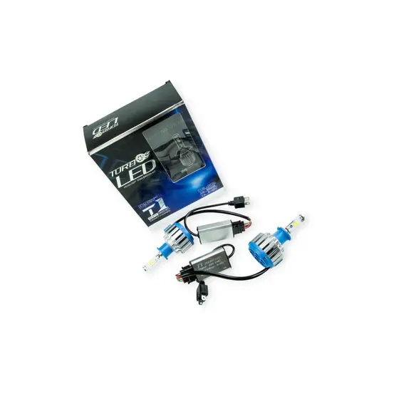 Лампа LED H3 12V-24V 35W T1 6000K 3500L радиатор с вентилят. MEGALIGHT H3 Turbo led