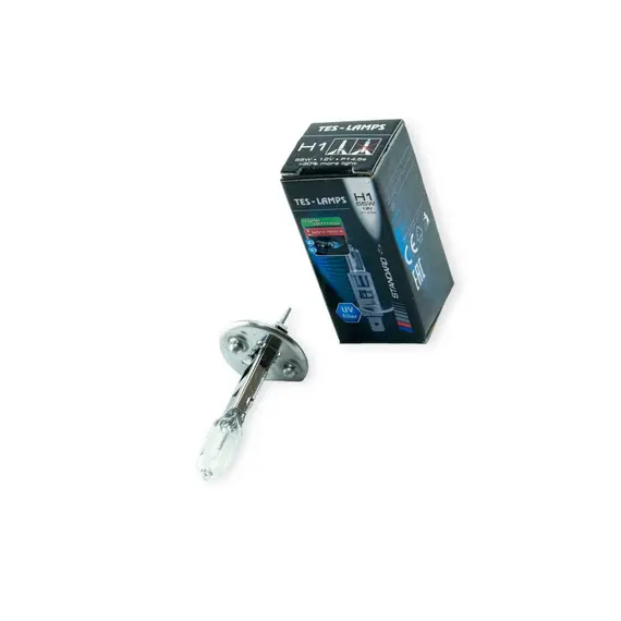 Лампа H1 12V 55 W Tes-Lamps +30% TES-LAMPS 12V 55W P14.5s +30%