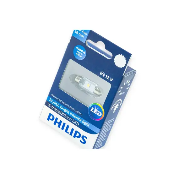Лампа світлодіодна AC лазер. 12-10 WHITE 1W 38мм 4000K PHILIPS PHILIPS 128584000KX1