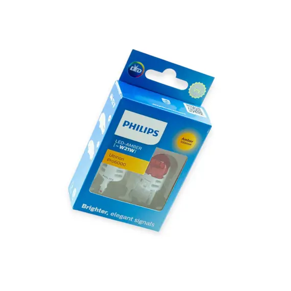 Лампа світлодіодна БЦ 12-21 YELLOW Ultinon Pro6000 PHILIPS 11065AU60X2