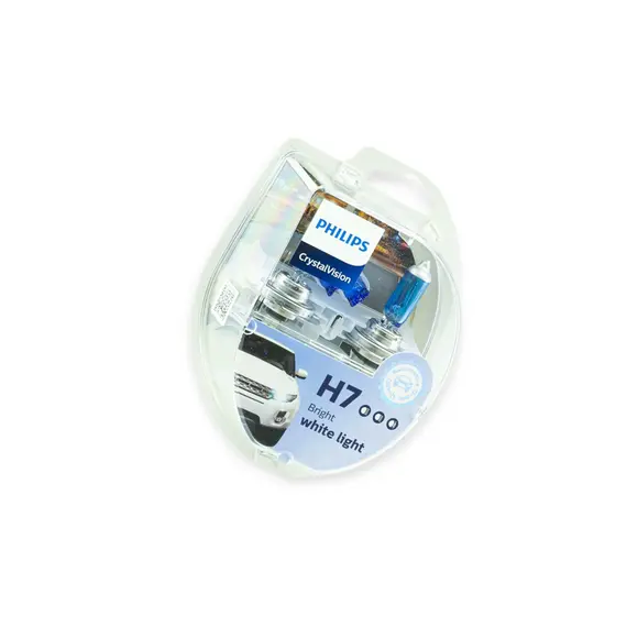 Лампа H7 12V 55 W PHILIPS CristalVision 4300K (2шт) PHILIPS 12972CVSM
