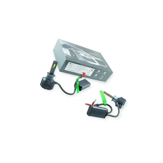 Лампа LED H1 12V-24V 50W GA675 6500K 6500L радіатор з вентилят. MEGALIGHT GA675 H1 LED