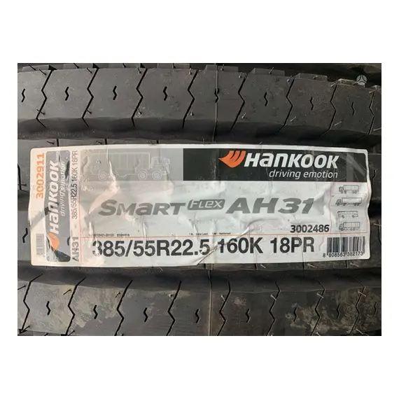Шина 385/55R22.5 AH31 18 сл 160K M+S (Hankook) кермові, фотография 3