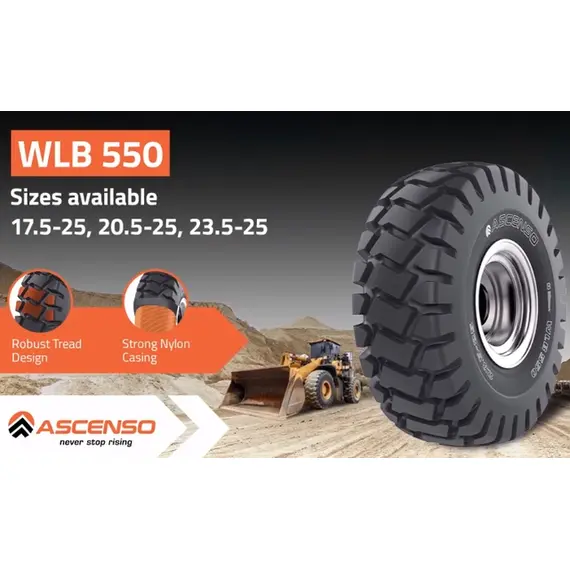 Шина 17.5-25 WLB 550 L3 16 сл 177A2 Tubeless (Ascenso), фотография 2