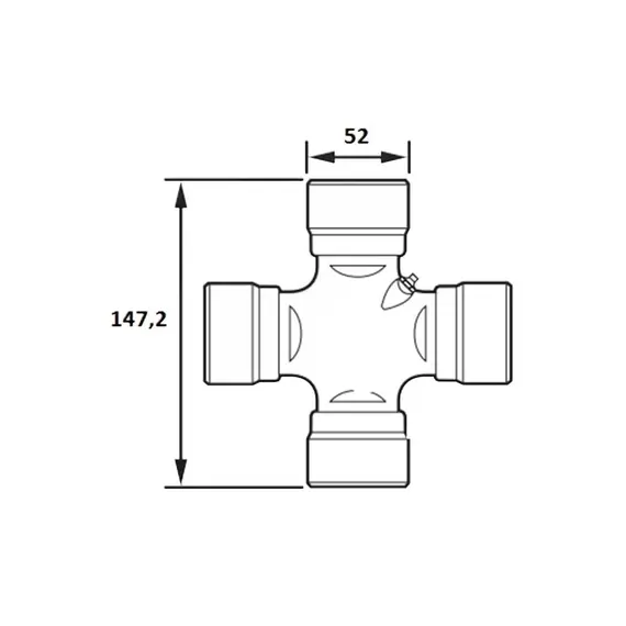 Хрестовина 65124 (52х147,2) (Meritor), фотография 2