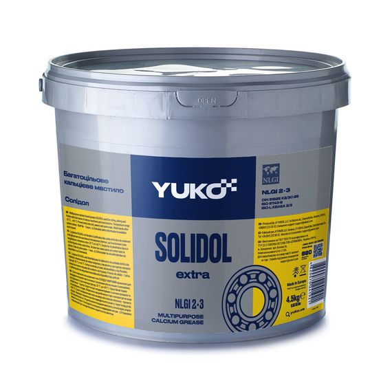 Мастило солідол Yuko 4.5кг 005429 / 482007024192, Вага, кг: 4.5