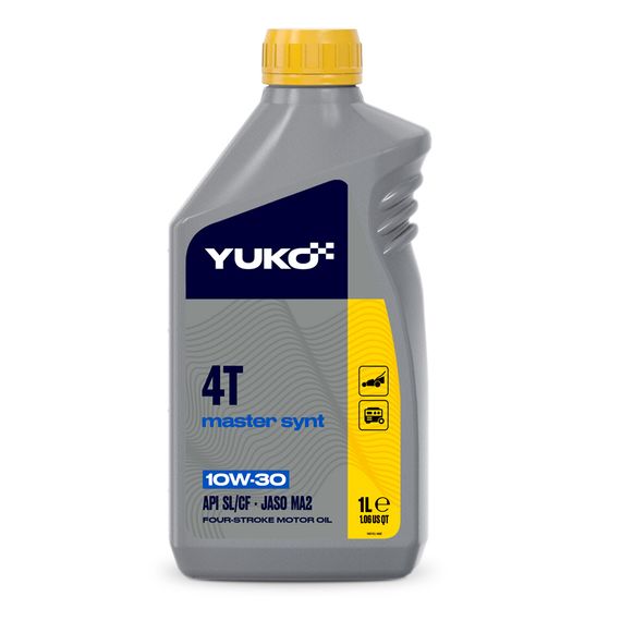 Моторное масло Yuko Master Synt 4T 10W-30 1л 010215 / 4820070240450