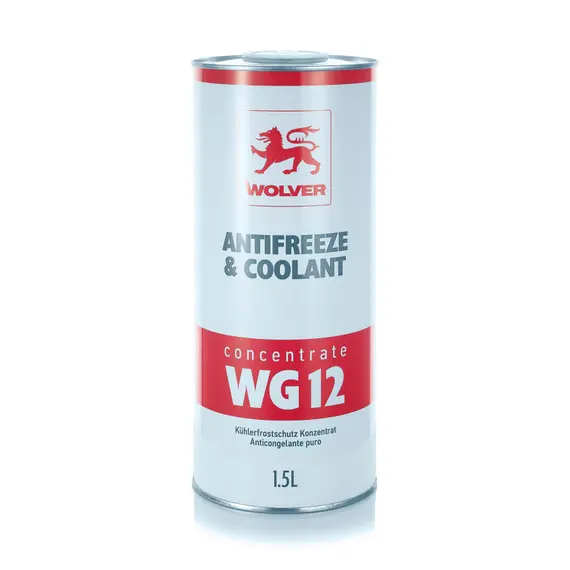 Рідина охолоджуюча WOLVER  ANTIFREEZE Coolant CONCENTRATE WG12 1,5л (концентрат -80C) Червоний