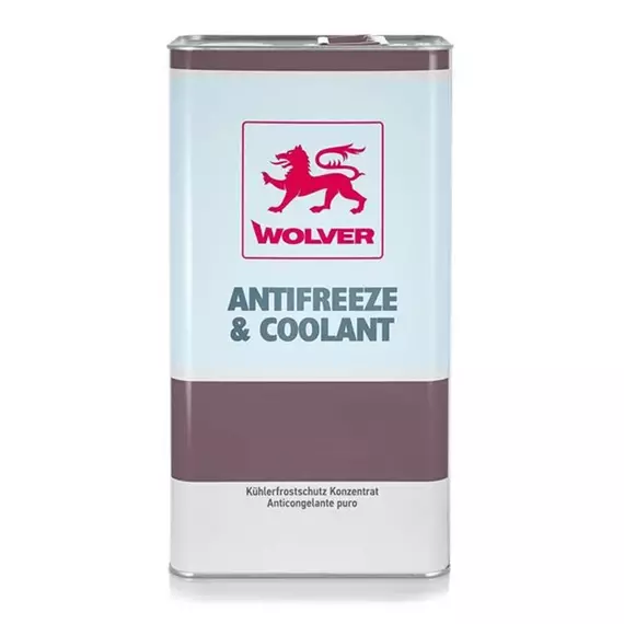 Жидкость охлаждающая WOLVER "NEW" ANTIFREEZE Coolant CONCENTRATE WG11 5л (концентрат -80C) синий (банка), Объем, л: 5, Цвет: Синий