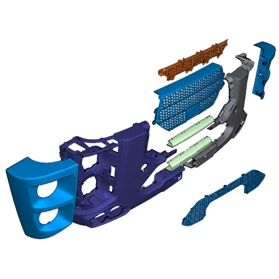Решетка радиатора центральная FORD 1833 1842 2533 2633 T219143 GC4617B968BAM5AA