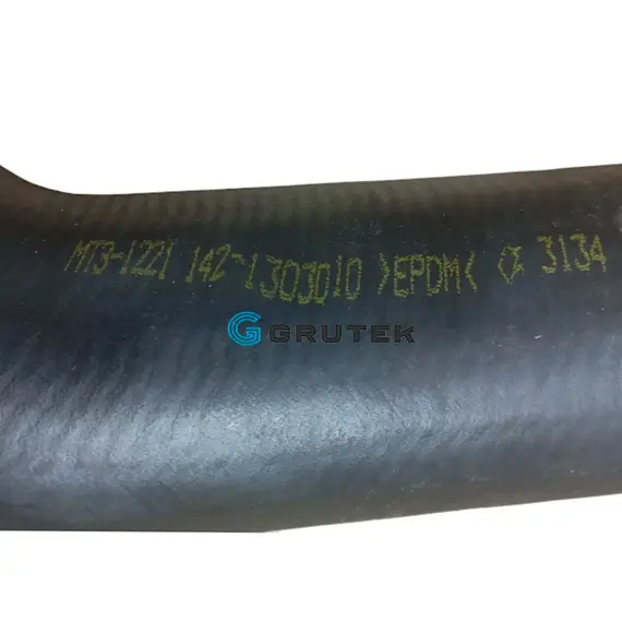 Патрубок радиатора МТЗ-1221 верхний D-54 L-215 EPDM (угол 90°) 142-1303010, фотография 2