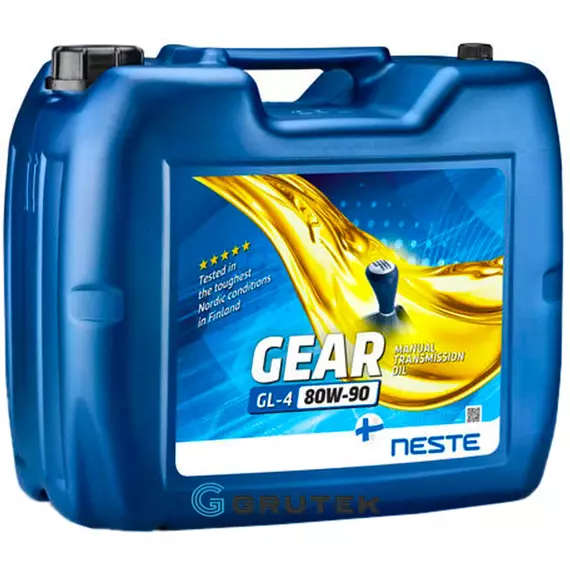 Трансмиссионное масло Neste Gear GL-4 80W-90 20л 212020 / СТ-00017863, Объем, л: 20