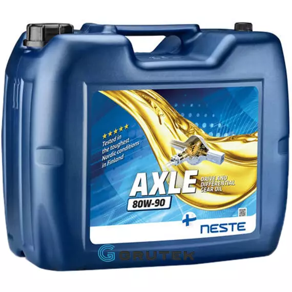 Трансмісійна олива Neste Axle 80W-90 GL-5 20л 214620 / СТ-00052465, Об'єм, л: 20