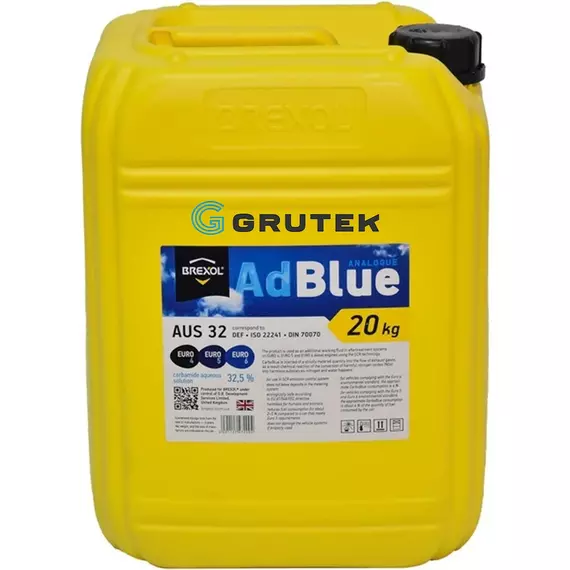 Рідина Adblue Brexol для системи SCR 20кг /л 501579 AUS 32c5 48021127472, Об'єм, л: 20, Вага, кг: 20