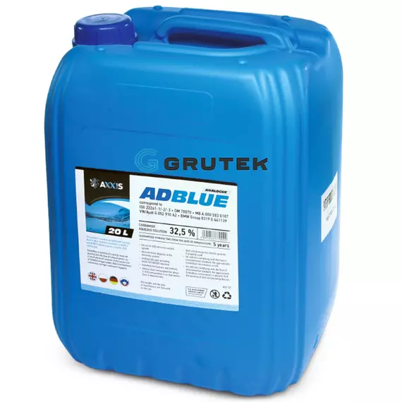 Рідина Adblue Axxis для системи scr 20л 501579 AUS 32 / 48391046770, Об'єм, л: 20