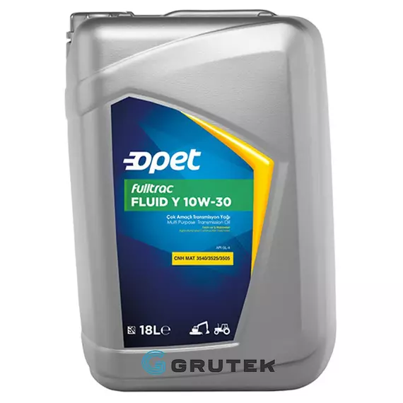 Трансмісійна олива Opet Fulltrac Fluid Y 10W-30 (UTTO) 18л 601779268, Об'єм, л: 18
