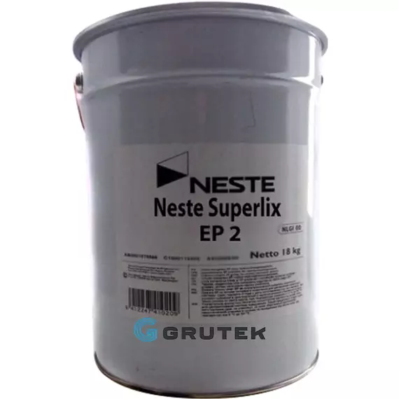 Багатоцільове мастило для важких умов Neste Superlix EP2 18кг 725320 / СТ-00039227, Вага, кг: 18