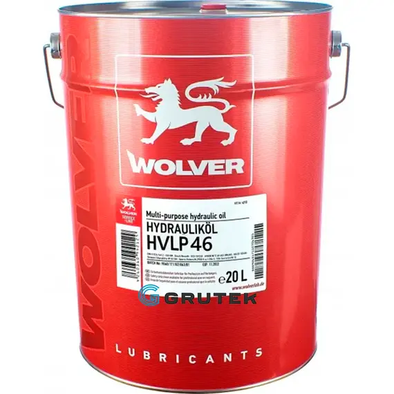 Олива гідравлічна HYDRAULIKÖL HVLP 46 (ISO 46) відро 20л