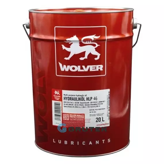 Масло гидравлическое Wolver HYDRAULIKÖL HLP 46 (ISO 46) 20л 4212 / 4260360942129