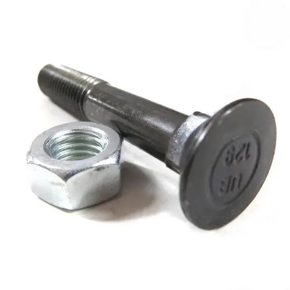 Спецболт 1199A М12х75 (12.9) потайний під квадрат DIN608 чорн. з гайкою Unibolt 63070751/366307512