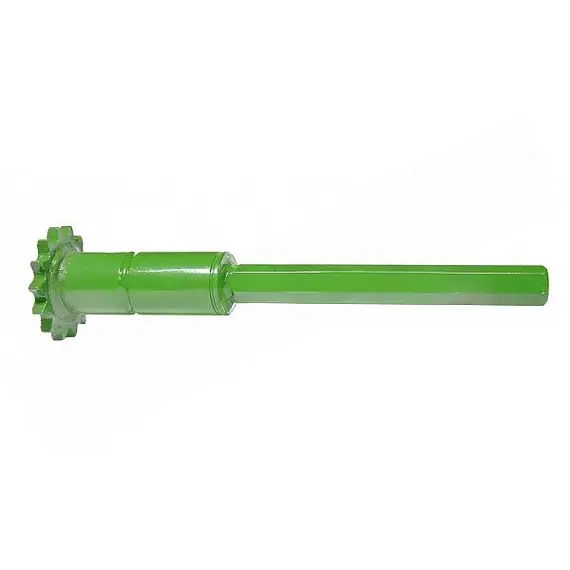 AZ20402 Вал - звездочка жатки Z14 L370mm (John Deere) FARMING Line AZ20402