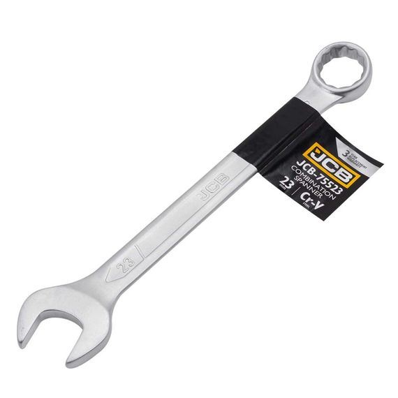 Ключ рожково-накидний JCB Tools CR-V, штамп. (23 мм) JCB-75523