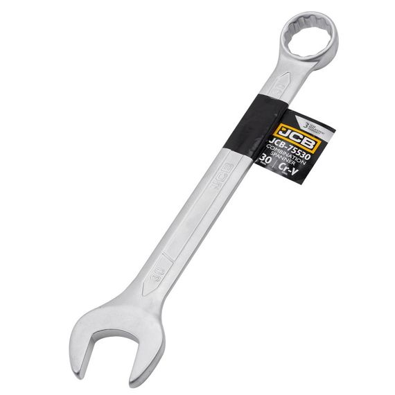Ключ рожково-накидний JCB Tools CR-V, штамп. (30 мм) JCB-75530