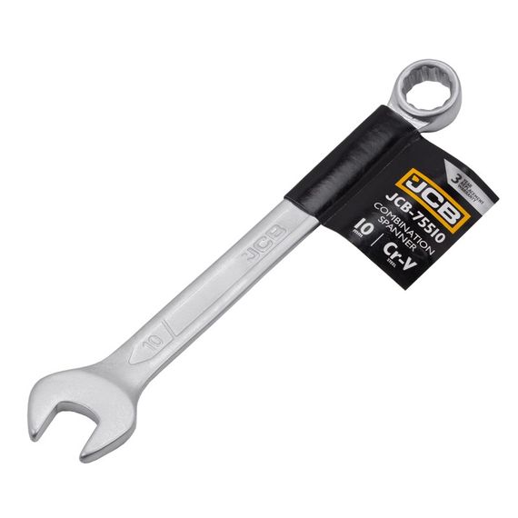 Ключ рожково-накидний JCB Tools CR-V, штамп. (10 мм) JCB-75510