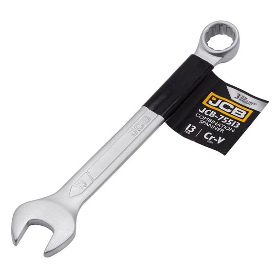 Ключ рожково-накидний JCB Tools CR-V, штамп. (13 мм) JCB-75513