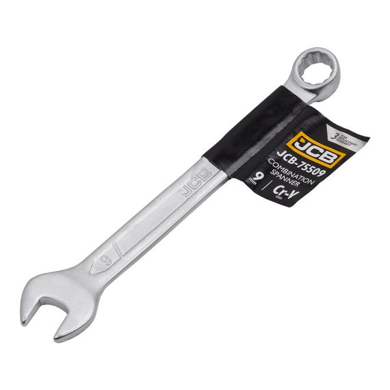 Ключ рожково-накидний JCB Tools CR-V, штамп. (9 мм) JCB-75509