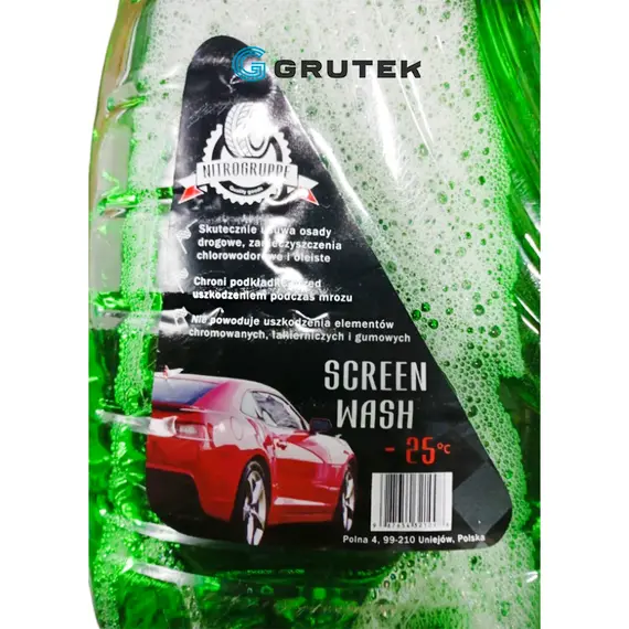 Омивач скла Nitrogruppe Screen Wash -25°C Зимовий (Зелений, Яблуко) 4л, Об'єм, л: 4, Запах: Яблуко, фотография 2