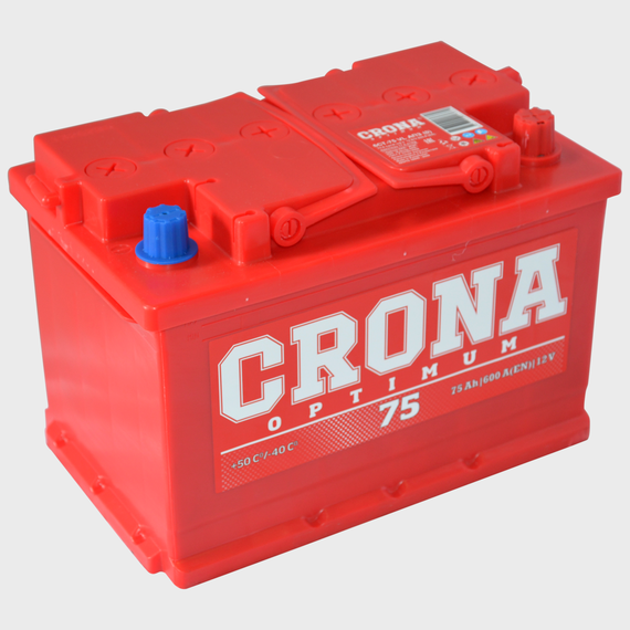 Автомобільний акумулятор 75Ah CRONA (-/+)EN700