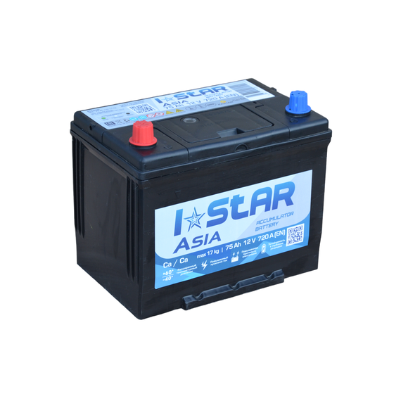 Автомобільний акумулятор 75Ah ISTAR ASIA (+/-) EN720 D26
