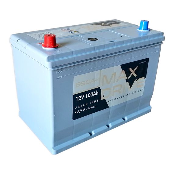 Автомобільний акумулятор 100Ah MAX DRIVE ASIA SMF (+/-) EN850 N50