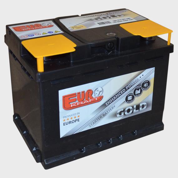 Автомобільний акумулятор 65Ah EUROKRAFT GOLD (-/+) EN640