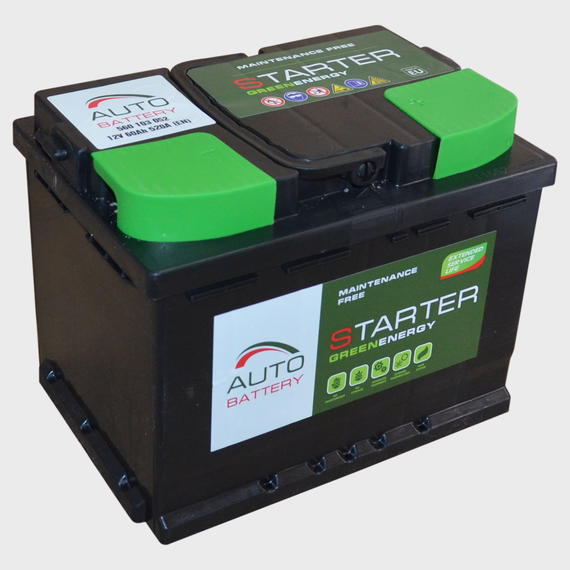 Автомобільний акумулятор 60Ah STARTER GE (-/+) EN520